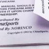 China Sports Instruction Manual for Norinco SKS NR Rifle Thumb Hold 1993 VG - Image 10