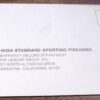 High Standard Leisure Group Warranty Record Card ca 1970 VG Aged