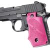 Hogue Pink Rubber Combat 1 Piece Rubber Grips for Sig Sauer P238 38007 - Image 7