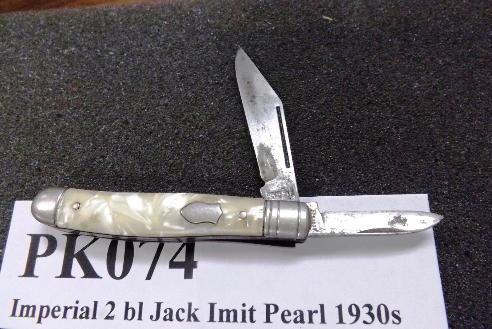 Imperial 2 Blade Jack Pocket Knife 1930s-40s Imitation Pearl VG