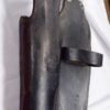 J.M. Bucheimer Western Belt Holster Plain Black RH 6 - 7 inch Revolver 1970s - Image 2