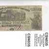 New Orleans Jackson & Great Northern Railroad $3.00 Note Confederate 1861 VF - Image 3