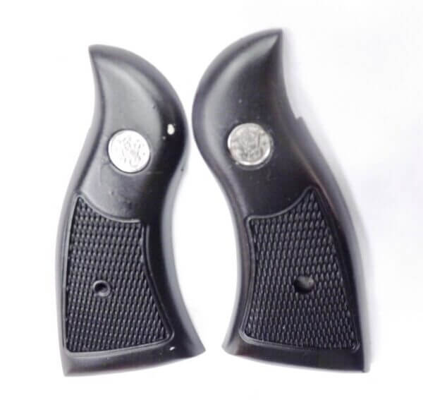 Smith & Wesson K L Square Black Horn Dura Finish Magna Grips New - Image 11