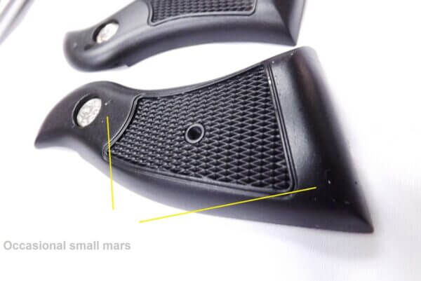 Smith & Wesson K L Square Black Horn Dura Finish Magna Grips New - Image 3