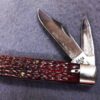 c 1960 Case XX No USA 2 Blade Jack Pocket Knife 62024 1/2 Brown Bone Excellent