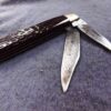 c 1960 Case XX No USA 2 Blade Jack Pocket Knife 62024 1/2 Brown Bone VG - Image 8