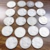 19 Franklin Silver Half Dollars Roll Less 1 1950-1963 Est VF-XF $14.16 each