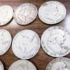 19 Franklin Silver Half Dollars Roll Less 1 1950-1963 Est VF-XF $14.16 each - Image 4