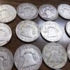 19 Franklin Silver Half Dollars Roll Less 1 1950-1963 Est VF-XF $14.16 each - Image 8