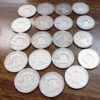 19 Franklin Silver Half Dollars Roll Less 1 1950-1963 Est VF-XF $14.16 each - Image 10