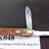 1930s Hibbard Spencer Bartlett 2 Blade Jack Knife Honey Bone Exc Equal End