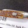 1930s Hibbard Spencer Bartlett 2 Blade Jack Knife Honey Bone Exc Equal End - Image 12
