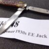 1930s Hibbard Spencer Bartlett 2 Blade Jack Knife Honey Bone Exc Equal End - Image 5