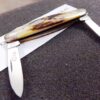 1978 Case 2 Blade 5279 SSP Red Etch Pen Pocket Knife 2 Dot Stag Mint - Image 7