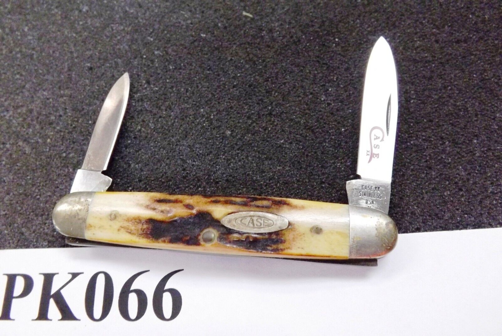 1978 Case 2 Blade 5279 SSP Red Etch Pen Pocket Knife 2 Dot Stag Mint