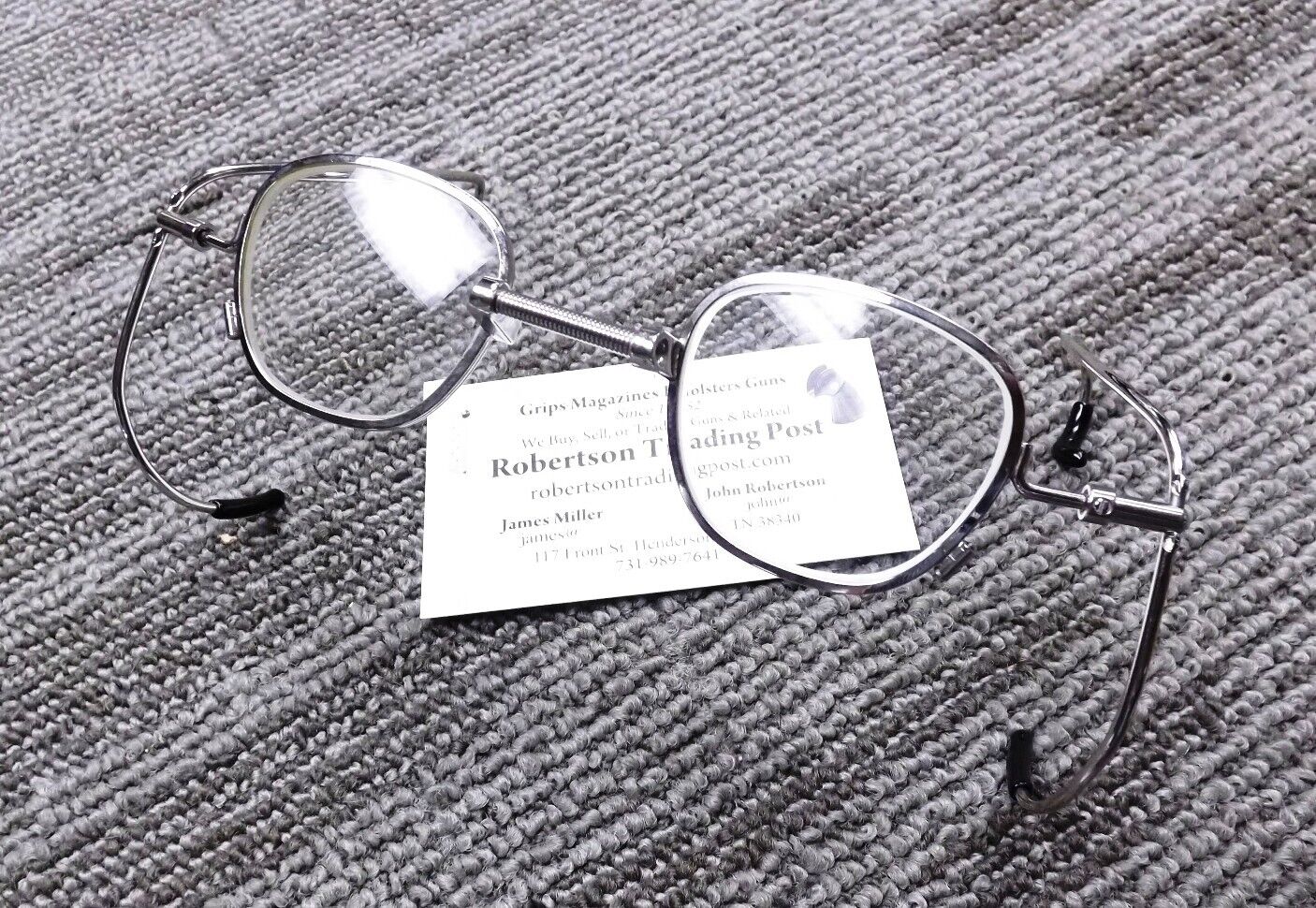 1990s Randolph Engineering Corpsman’s Glasses Chrome Plated Wire Frame