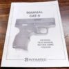 1994 Intratec Owners Instruction Manual for Cat-9 Pistols Very Good Condition