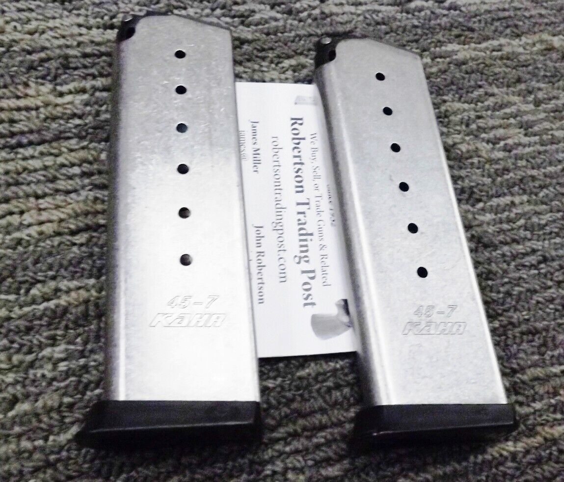 2 Kahr Arms .45 ACP KP45 CW45 CT45 7 Shot Magazines K725 2x$31