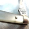 American Knife Co. Japan Stainless Imitation Pearl 2 Blade Pen ca. 1960 Sabre mfg. - Image 3