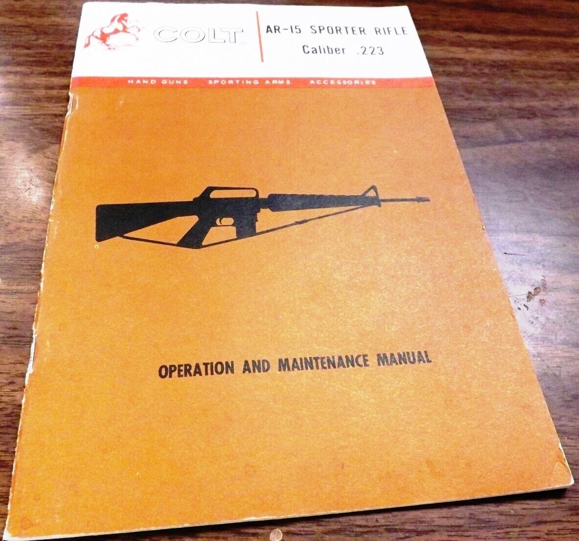 Colt AR-15 Sporter Rifle Instruction Manual 1972 Vietnam SP1 Era Very Good 15 pg