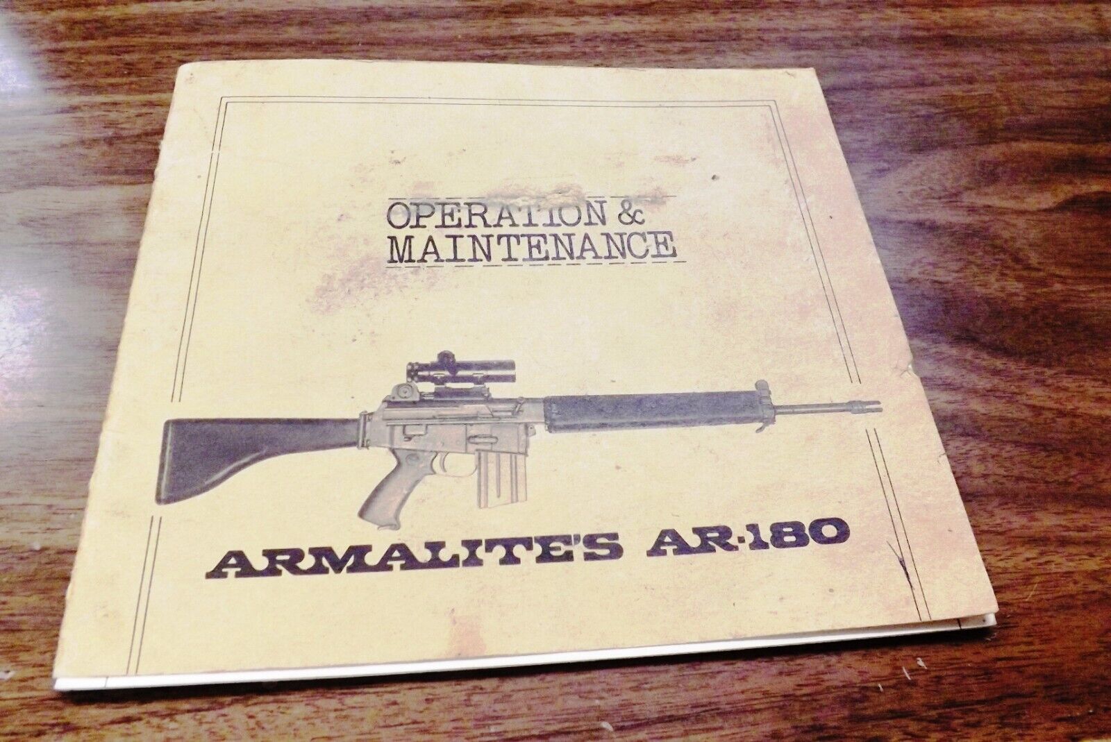 Factory Armalite Instruction Manual AR-180 Costa Mesa ca 1970 VG