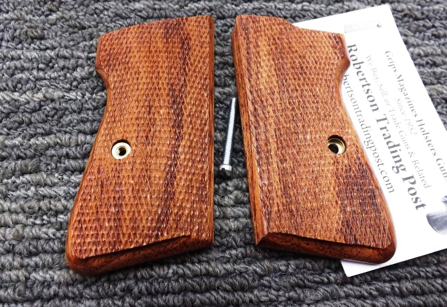 Herretts Rosewood Grips for Walther PP or PPKS Auto Pistols No Go on Ft. Smith .22