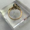 Ladies 1 Ct Sapphire Pear Solitaire  8 Diamonds 2.8 grams 10K YG 7 1/4 Ring Size - Image 7