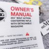 Mossberg 4x4 Bolt Action Rifle Owners Instruction Manual and Cable Lock Unissued - Image 4