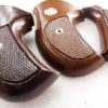 Sile Walnut Combat Grips for S&W J Round Smith & Wesson Banana type sil711 1980s - Image 4