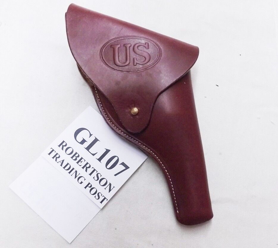 US GI Replica Holster WWII Reproduction 38 Victory S&W 10 Flap Russet 107 ALICE