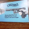 Walther 1960s Owners Instruction Manual for OSP Olympia .22 Short Pistols VG 21