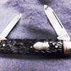 1950s Imperial 2 Blade Pen Pocket Knife Rough Black 2 3/4 in Long Drag Spear