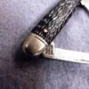 1950s Imperial 2 Blade Pen Pocket Knife Rough Black 2 3/4 in Long Drag Spear - Image 4