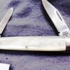 1974 Case 079 Sleeveboard Mother of Pearl 2 blade Pen Knife Mint 6 Dot