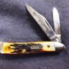 1989 Case 5220 SS Peanut Sambar Stag Handle Pocket Knife XX Tested Centennial