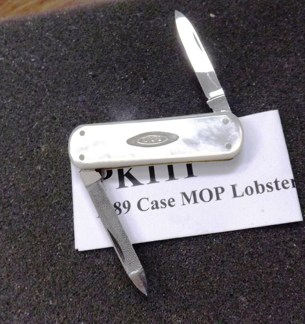 1989 Case Lobster Gentleman’s Knife 82099 Mother of Pearl Mint 2 Blade