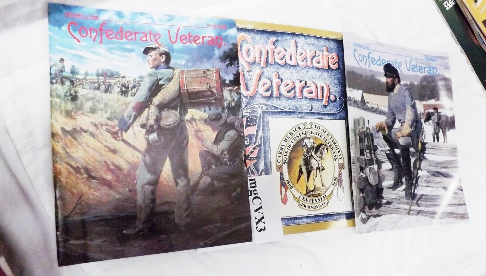 3 Different Issues Confederate Veteran Magazine 1996 Centennial Ed, 1997, 1998