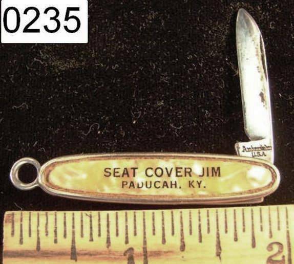 Ambassador Mini Knife Imitation Pearl Kentucky Advertiser 1950s PK235