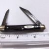 Case XX 6233 Rough Black Pen Knife Clip Main 2 in, 2 5/8 closed c 1950s