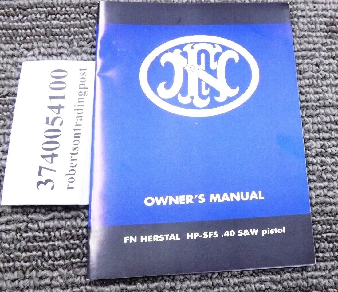 FNH 2002 Owners Instruction Manual Browning Hi-Power .40 3740054100 New