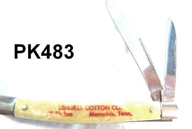 Imperial 2 Blade Small Jack Knife Memphis Cotton Advertiser 1960s Stainless