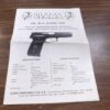 Llama Omni .45 ACP Pistol Instruction Manual VG-Exc Vitoria 1982