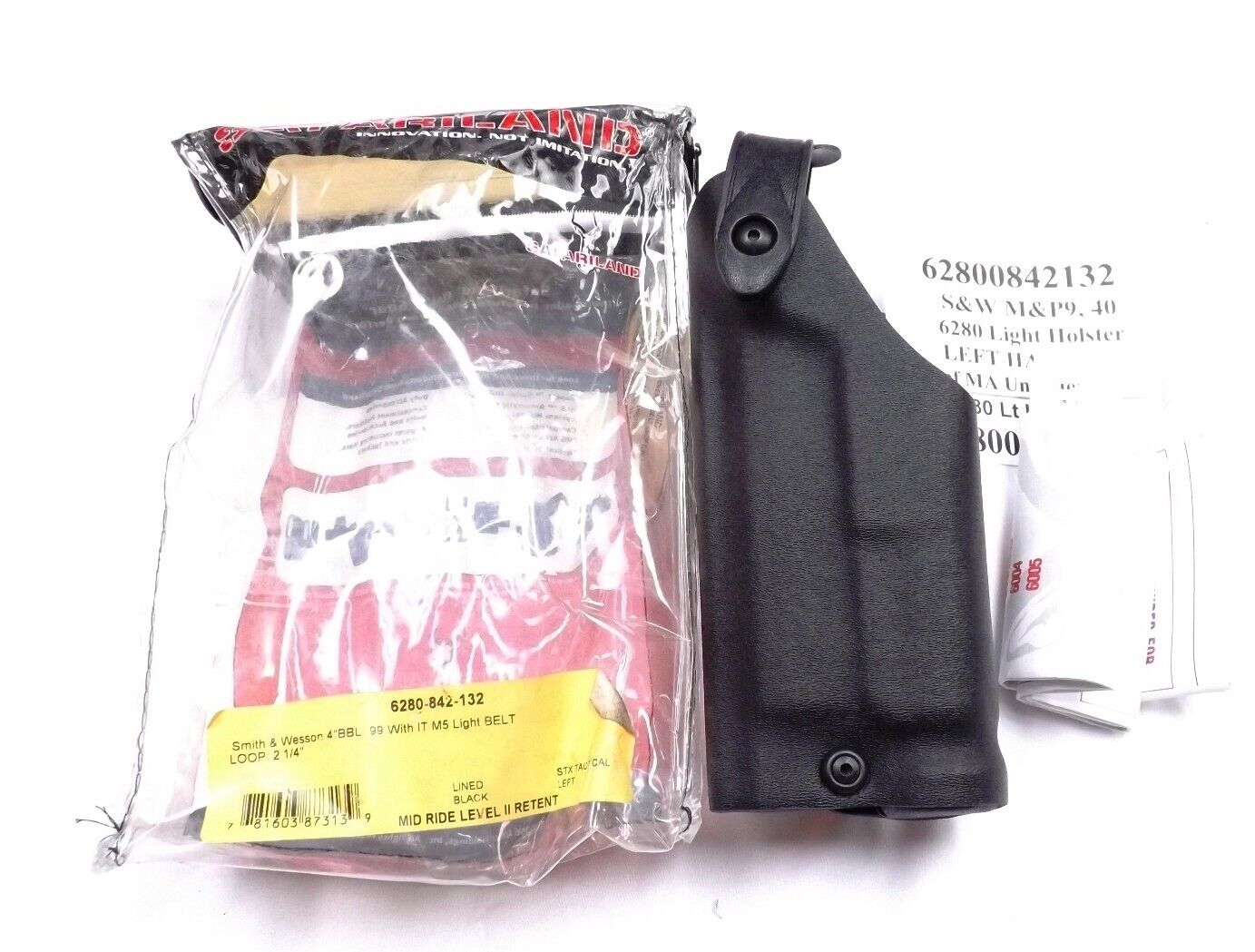 Safariland 6280 Left Hand Duty Holster S&W M&P 9, MP40 with Light Unissued