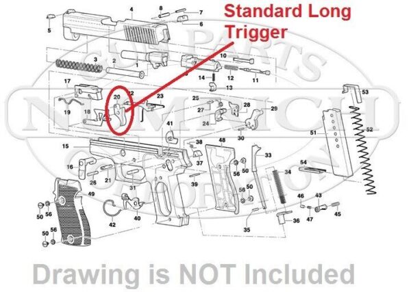 Sig Sauer P6 P225 Trigger Standard 1.08 in Pull No DAK No short pull 904800 P6PT - Image 8