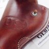 US GI type Holster WWI Repro 1917 Revolver 5 in Half Flap Brown Leather Belt - Image 3