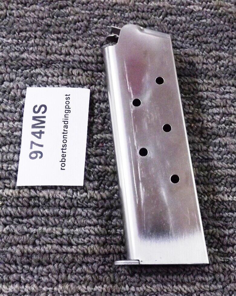 HFC Stainless 7 Shot Magazine Fits Colt 1911 Government Full Sized .45 ACP 45 Autos