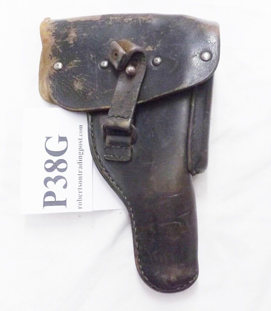 Walther P38 P1 Leather Flap Holster Weat German Police S&W 39 59 ca 1969 Meyer