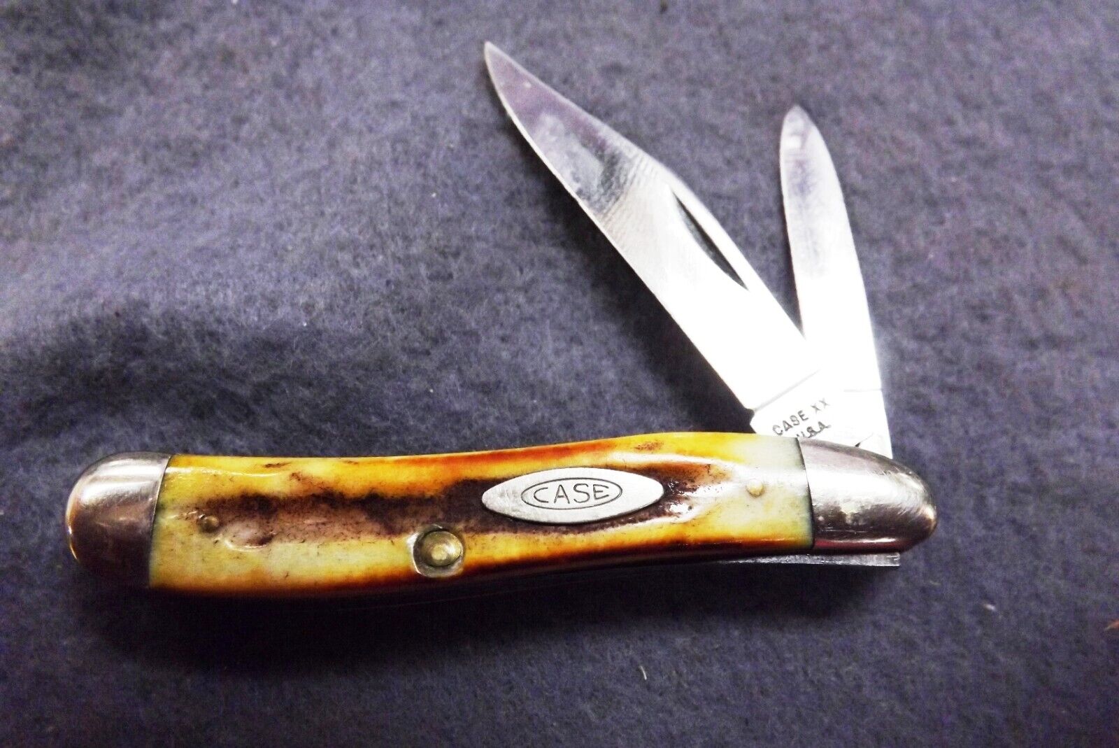 1968 Case 5220 Peanut Stag Handled Mini Jack Pocket Knife Mint USA No Dot Chrome