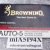 1994 Browning Auto Five Light Magnum 12 20 Owners Instruction Manual Excellent