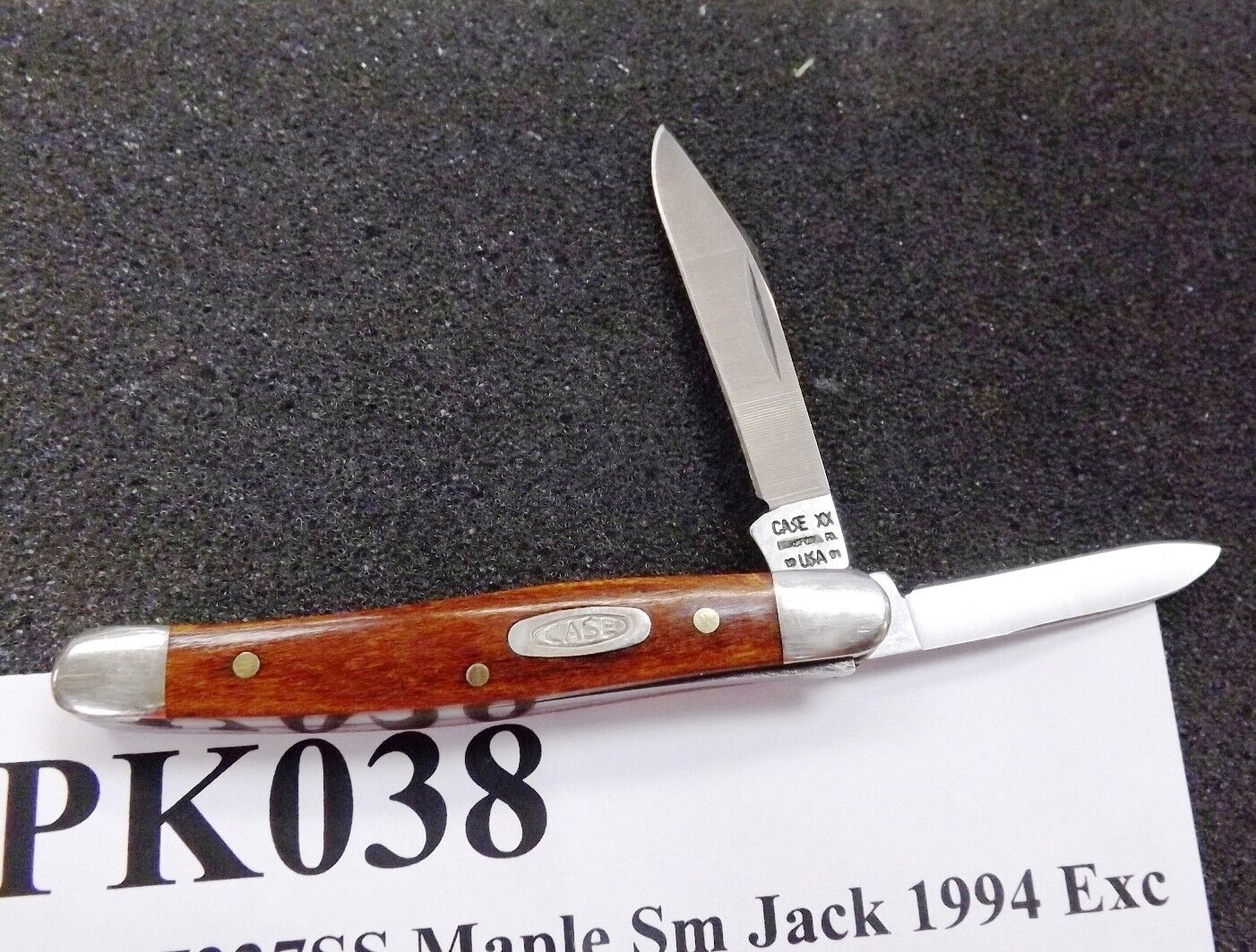 1994 Case 2 Blade 7227SS Jack Knife Exc Maple Handles Pocket Knife